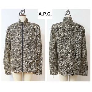 A.P.C. Leopard windbreaker leopard jkt SZ L
